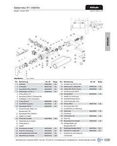 bouton de tirage design Ideal Standard M4 ATTITUDE, Bade AP, A962450AA chrome