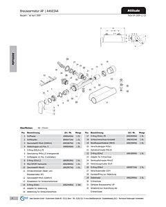mamelon de connexion Ideal Standard ATTITUDE, complet, A962452AA bain / douche AP, chrome