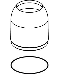 Ideal Standard avec joint torique, B960229AA, B960229AA chromé