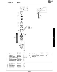 Ideal Standard Perlator PL-HC-IT, M22x1-S, Chrom B960920AA