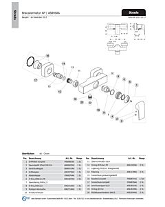 Ideal Standard JADO Innen- und AußenRosette, F960877AA quadratisch, Chrom