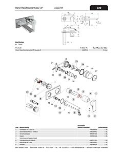 Ideal Standard Rosette mit 2 Öffnungen STRADA, F960880AA UP-Wand-WT, Chrom