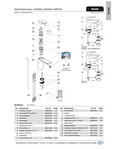 Ideal Standard STRADA, rond, multiport, F960983AA cpl., chrome