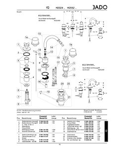 Ideal Standard JADO aerator cpl., stainless steel H960918GN