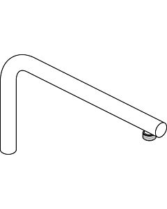 Ideal Standard Rohrbogen, drehbar, L-Form, Chrom F961149AA