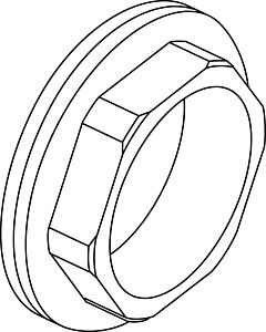 Ideal Standard bague filetée M38X1 B960710NU