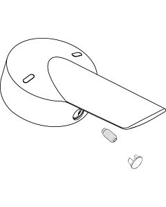 Ideal Standard Griffhebel CERAPLUS m.Index R/B, B960684AA Logo/ISI, Chrom