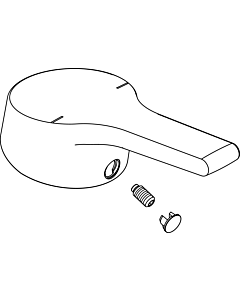 levier de Ideal Standard , ACTIVE, avec logo, B960673AA cpl. D40, B960673AA, chromé