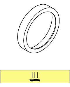 Ideal Standard ring DEA, with symbol tub inlet. A860862AA faucet modules, chrome