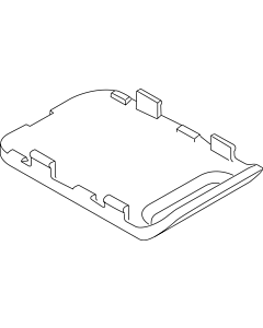 Ideal Standard cover plate waterfall ATTITUDE, A960688AA Piccolo, chrome