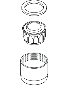 Ideal Standard buse neoperl M22X1 -B- IG, chromé A960996AA chromé