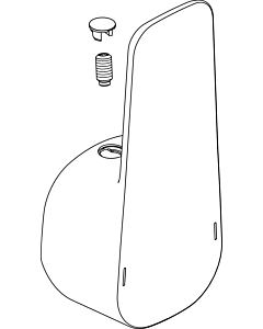 Ideal Standard lever CERAPLAN III, 40mm, B961118AA side, chrome