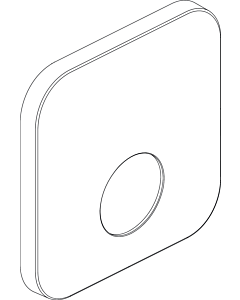 Ideal Standard Rosette, f. Brausearm.UP, 165x165mm, F961113AA Chrom
