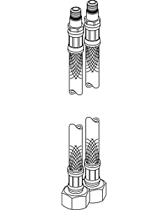 Ideal Standard Flex tube M10x1A-G3 / 8I-445mm LG. A860794NU