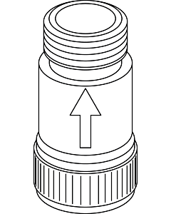 Ideal Standard RV G3 / 8 DW15, chromé A962140AA