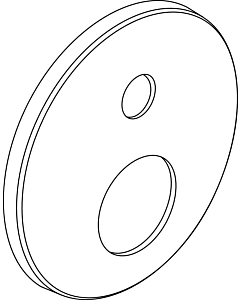 Ideal Standard Rosette, rund/plan, B/S Easy-Box, A962392AA Chrom