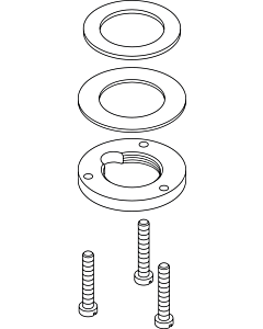Ideal Standard mounting set WT battery body A963381NU Therm.
