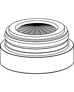 Ideal Standard Luftsprudler, Anti-Vandal, Laminar, B960568AA M24X1-A, Chrom