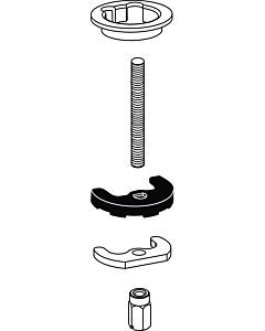 Ideal Standard Befestigungsset M8 mit Dichtung B964894NU