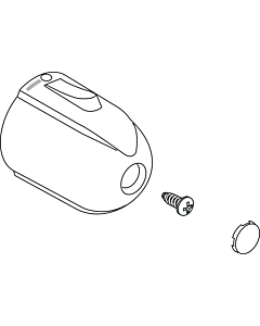 Ideal Standard Temperaturgriff CERATHERM 100, A960834AA mit Logo IS, Chrom