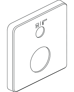 Ideal Standard , therm., A962483AA avec interrupteur, boîte facile, chrome