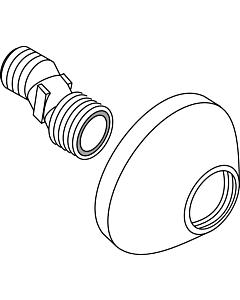 Ideal Standard S-Anschluß 2X (951720), Chrom A960975AA