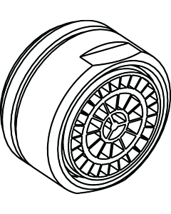 Ideal Standard Neoperl A960321AJ M24X1 -A-, E-Matt.