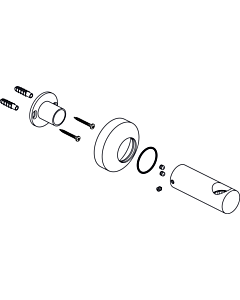 Ideal Standard mounting f. Shower rail, F960928AA chrome