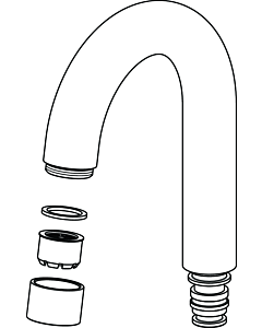 Ideal Standard bec de Ideal Standard , 145 mm, B961015AA pivotant à 120 degrés, chrome