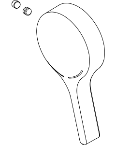 Ideal Standard avec logo ISI MELANGE Bade, A962046AA chrome