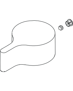 Ideal Standard avec logo MELANGE 3L-WT INDEX A962052AA rouge, chrome