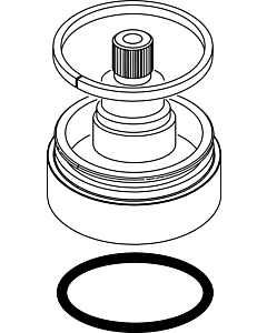 Ideal Standard Rosette Umschaltung MELANGE 4L Bade, A962060AA kpl., Chrom