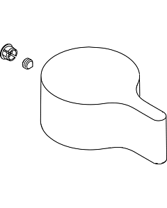 Ideal Standard levier match0 MELANGE A962059AA 4L-Bath, chrome