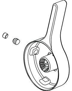 Ideal Standard Griffhebel mit Logo ISI, MELANGE, A962068AA Chrom