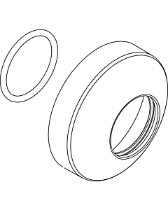 Ideal Standard Rosette mit O-Ring MELANGE, A962077AA Bade/Brause AP, Chrom