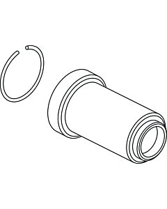 Ideal Standard Abdeckhülse f. Oberteil-Kart., A962384AA Easy Box, Chrom