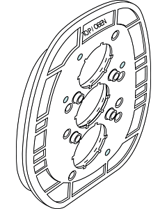 Ideal Standard Rosettenhalter Zst., Z-TH. A963448NU