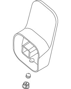 Ideal Standard poignée TONIC II, 28er, avec logo ISI, A860894AA chromé