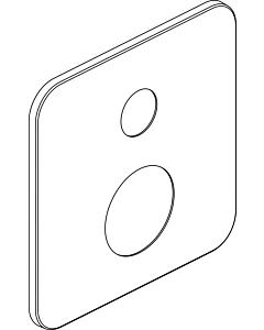 Ideal Standard rose EASY-BOX, A860900AA f. Bath or shower arm, 163x163mm, chrome