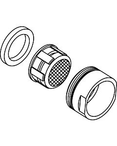 Ideal Standard aerator Neoperl PCA, B960883AA M24x1 2000 .0GPM, chrome