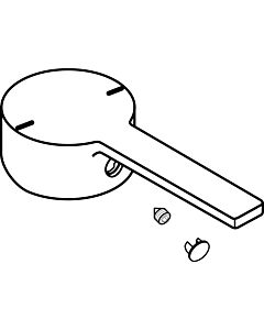 Ideal Standard lever with red / blue NEON, chrome A960717AA