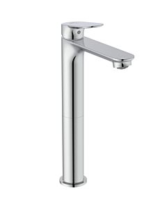 Ideal Standard Ceralife O Waschtischarmatur BE012AA Ausladung 135mm, verlängerter Sockel, Blue Start, ohne Ablaufgarnitur, chrom
