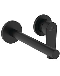 Ideal Standard Ceralife O Finishing Set BE019XG Projection 180 mm, Concealed Installation Kit 2, silk black, for concealed wall-mounted basin mixer