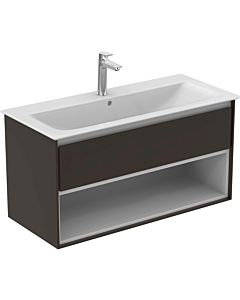 Ideal Standard Connect Air Waschtischunterschrank E0828VY, braun matt/weiss matt, 1 Auszug