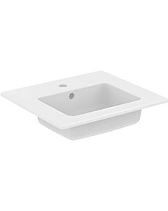 Ideal Standard Eurovit Möbelwaschtisch E109901 1 Hahnloch, mit Überlauf, 51 x 45 x 15,5 cm, weiß