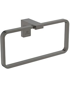 Ideal Standard Anneau porte-serviettes Conca T4502A5 carré, gris magnétique