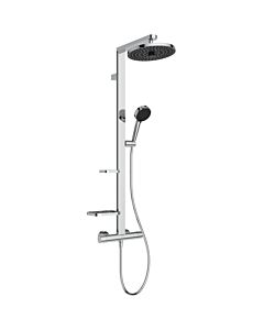 Système de douche Ideal Standard CerathermAlu+ BD583AA 356 x 501 x 1113 mm, 2 étagères, douchette et douche de tête 2F, finition chromée