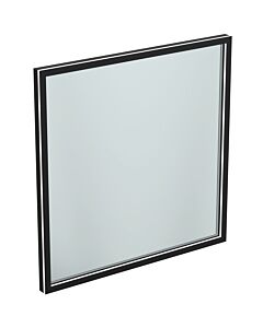 Ideal Standard Conca Spiegel T3966BH 80x3,8x80 cm, eckig, mit Beleuchtung, neutral, Rahmen schwarz