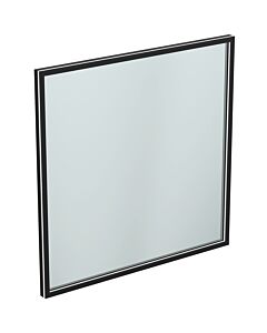 Ideal Standard Conca Spiegel T3967BH 100x3,8x100 cm, eckig, mit Beleuchtung, neutral, Rahmen schwarz