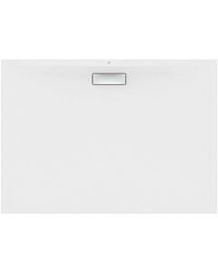 Ideal Standard Ultra Flat New rectangular shower tray T4490V1 waste set with cover, 140 x 100 x 2.5 cm, silk white